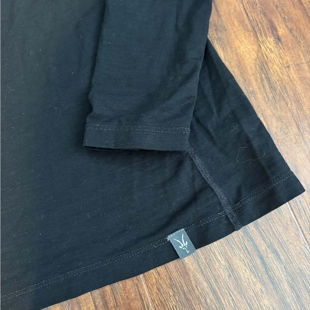 Ibex 100% Merino Woolies Pro Long Sleeve Tech Crew Black Size Large - Picture 3 of 3